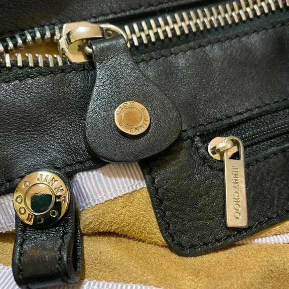 Jimmy Choo Black Studded Shoulder Bag - Picture 5 of 12